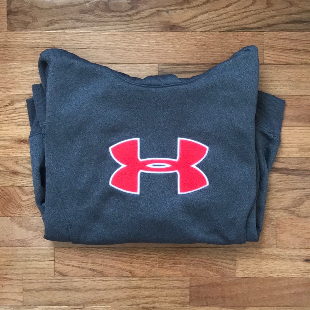 Under Armour Grey and Coral Hoodie